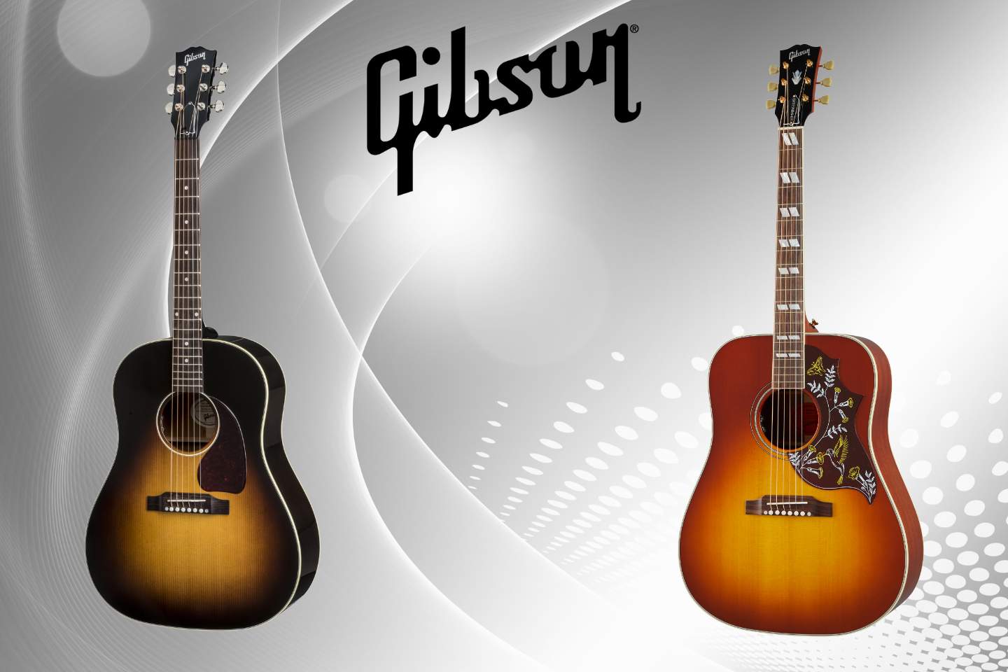 Gibson J-45 e Hummingbird