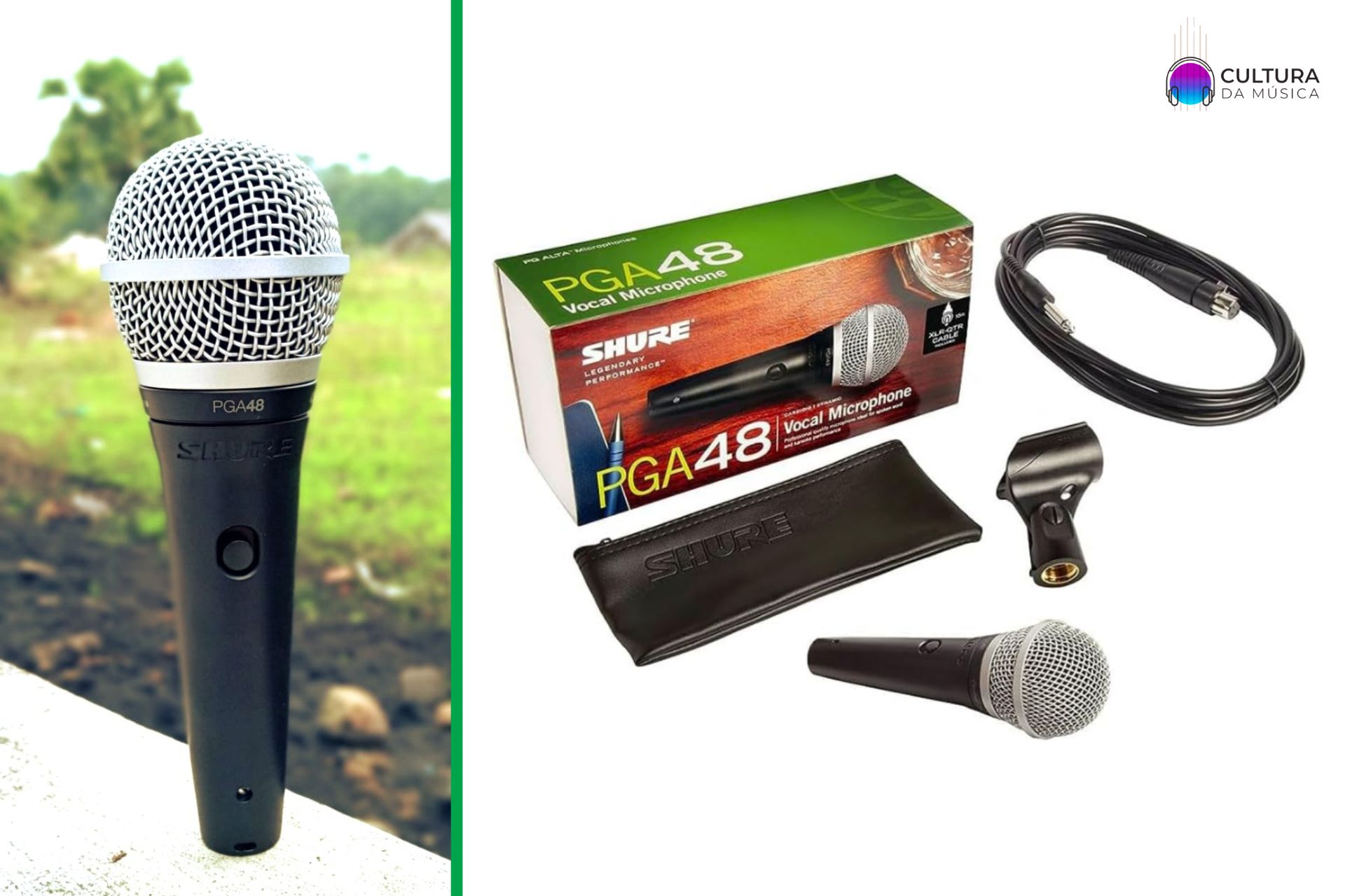 Review Shure PGA48-LC Microfone acessível para vocais e karaokê